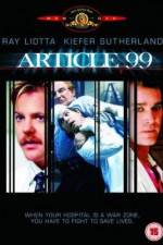 Watch Article 99 Movie2k